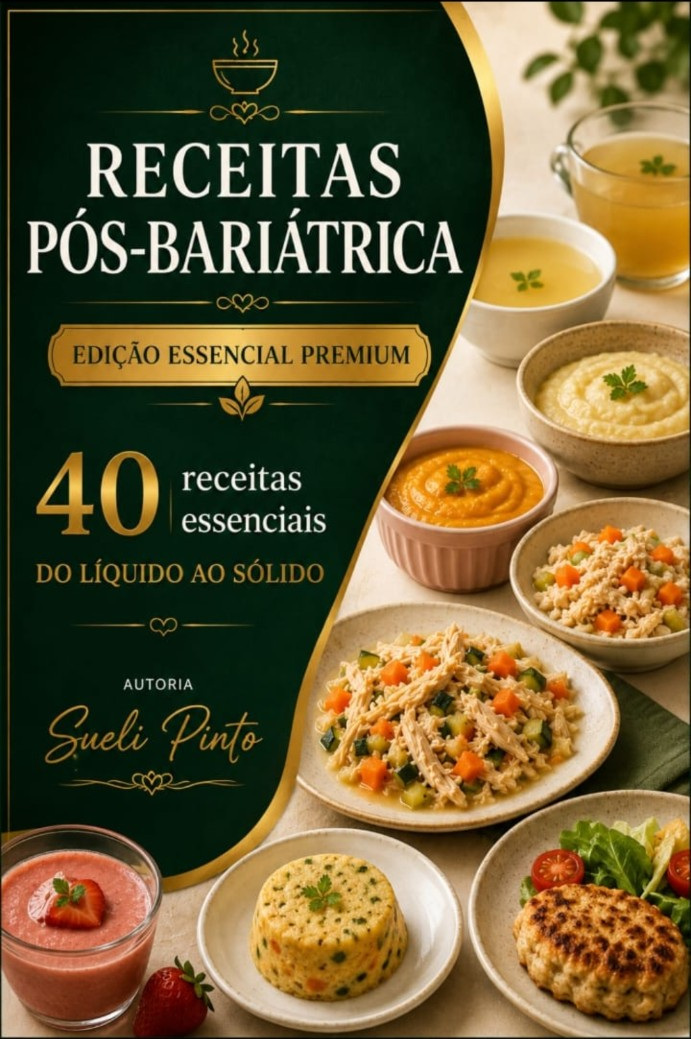 Capa oficial de Receitas Pós-Bariátrica
